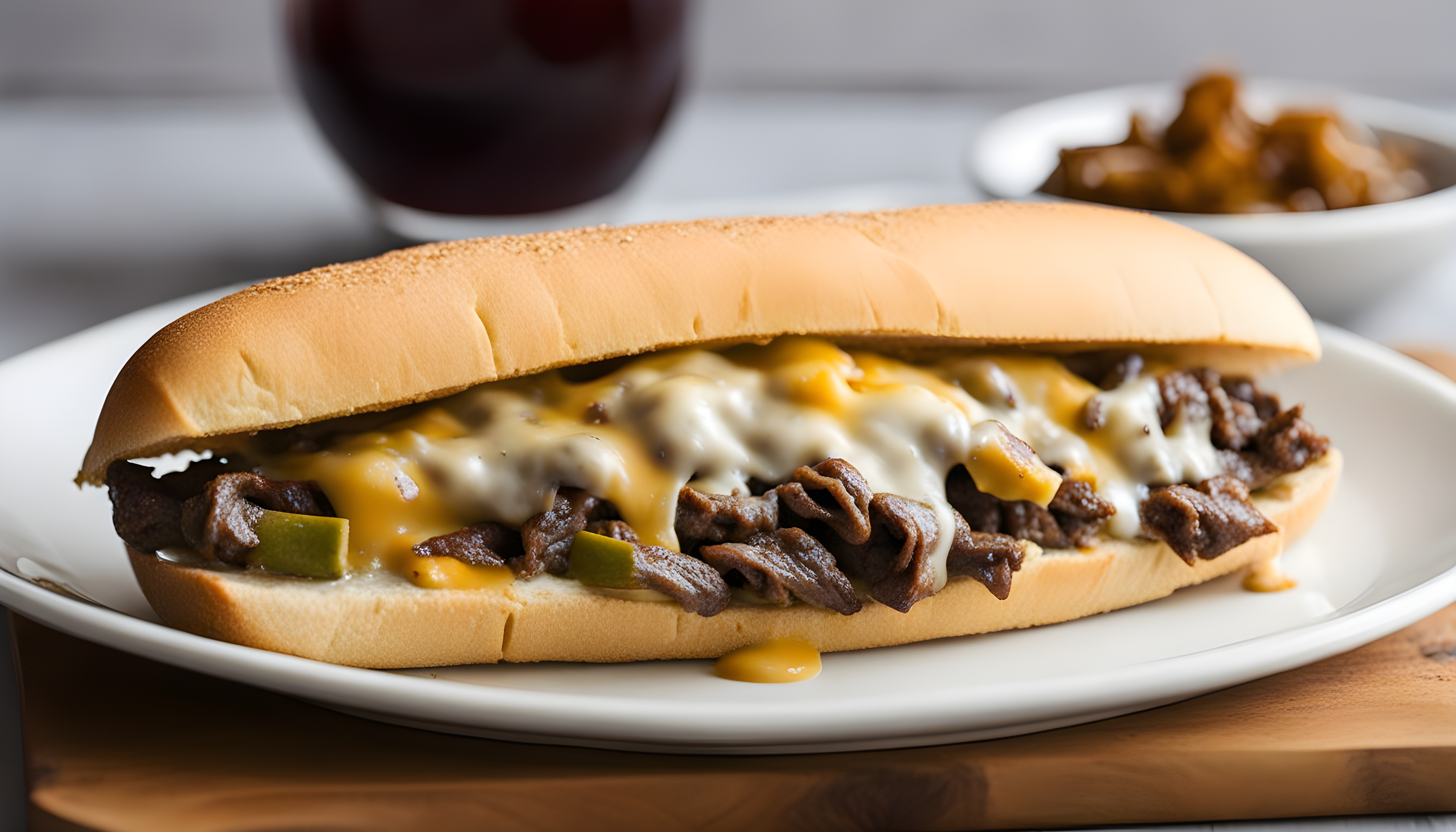 cheese steak sandwich